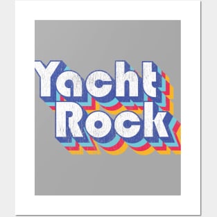 Psychedelic Fade Yacht Rock Party Boat Drinking design Posters and Art